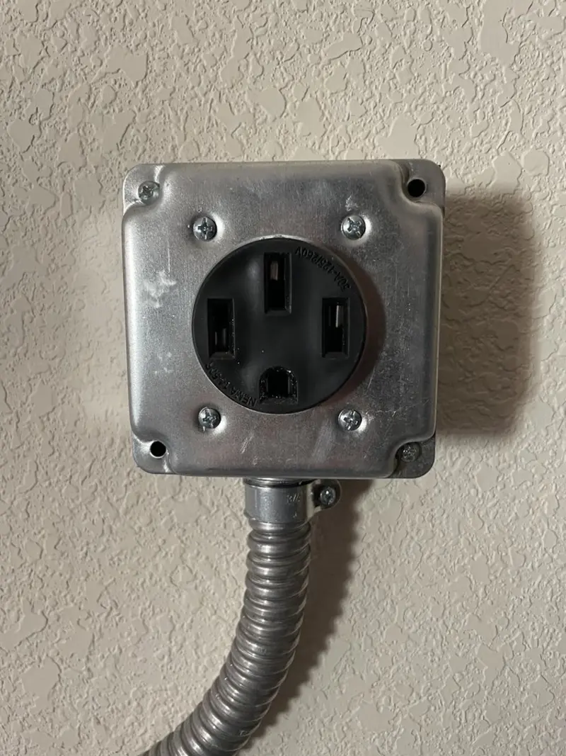 NEMA 14-50 outlet installed for Smart Home Electrical in Lady Lake
